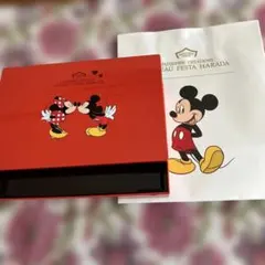 ディズニーミッキーミニー空き缶&紙袋