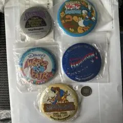 キ*ー様 東京ディズニーランド イベント開催記念缶バッジ5個セット