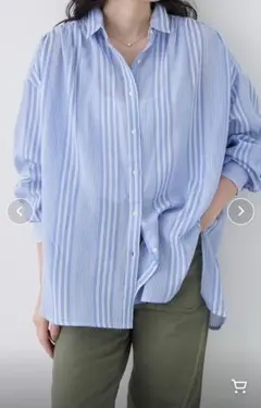 アメリカンホリック　カルゼソフトシャツ　ストライプ