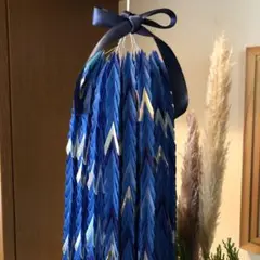 千羽鶴完成品・ブルー