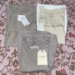 新品　まとめ売り　キッズ　ワンピース　トップス　3点セット　110㎝ 120㎝