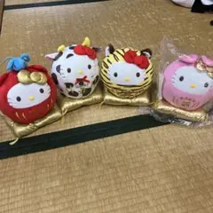 ハローキティ 干支ぬいぐるみセット　ヤクルト干支キティ　4体