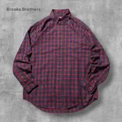 2781古着ブルックスブラザーズBDシャツ好配色チェックバイカラーMADISON