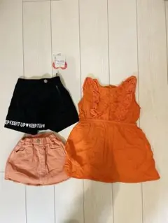 女の子　夏用　トップス　スカート