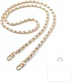 スマホ ストラップ ネックストラップ ショルダーストラップ チェーン ホワイト