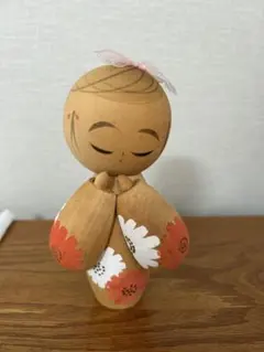 近代こけし 矢島翠峰作 『初恋』 未使用 内閣総理大臣賞 創作 モダン レトロ