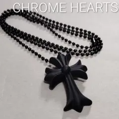 CHROME HEARTS クロス シリコンネックレス ブラック - メルカリ