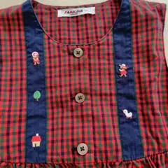 レア　希少　ファミリア　チェックワンピース