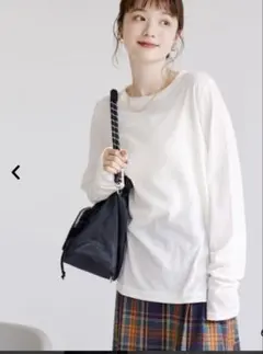 coen コットンナイロンシアーロンT 白