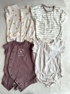 夏用　ロンパース4点セット　70cm、60〜70cm まとめ売り