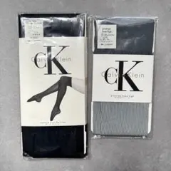【未使用】カルバンクライン 靴下 2点セット ニーハイ/ひざ下丈 22-25cm