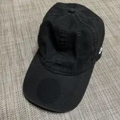ニューエラ　メンズベースボールキャップ　黒　シールあと有り　綿100%