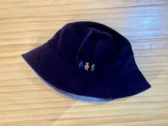 familiar ベビー帽子　コーデュロイ生地 カラフル刺繍