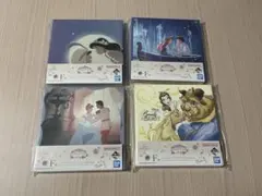 一番くじ　ディズニープリンセス F賞ミニキャンバスボード4つセット