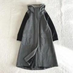 最終価格‼️センソユニコ芽風グレー ロングコート未使用　慈雨　モユル 最終価格‼️センソユニコ芽風グレー ロングコート未使用 慈雨