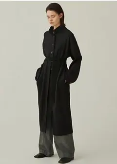 DES PRESニットコンビネーション ベルテッドコートワンピース