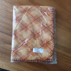 オレンジ チェック柄 ブランケット