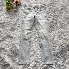 サムシング　テーパードデニム【M】27　ライトグレー　スカイサーティエイト ハナ