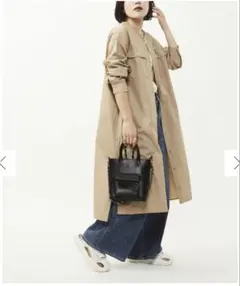 ロングシャツワンピース