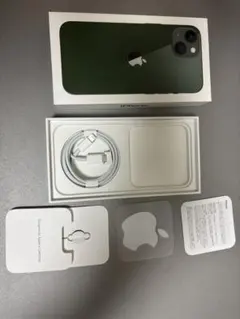 iPhone13 箱のみ　グリーン　128GB 付属品あり