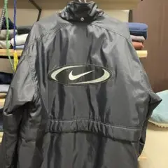 Nike 90s old ナイロンジャケット ブラック　中綿　白タグ