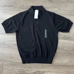 ユニクロ　ウォッシャブルニットポロセーター半袖　Ｍ