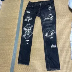 tetei egotripping ど根性デニム　hyde 一点物 tetei - hyde着 テテイ ど根性 パート6 ダメージ クラッシュ 加工