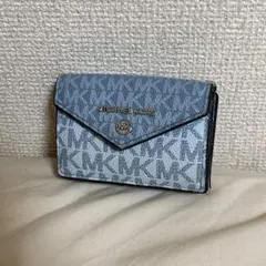 MICHAEL KORS 三つ折り財布 ブルー系
