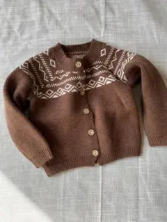 韓国子供服　カーディガン　厚手　ベビー　アウター　トップス　70 80