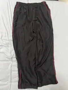 bcg XL 黒 ナイロンパンツ ピンクライン入り　y2k テック系