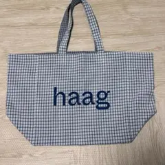新品未使用 韓国 【haag 】ロゴ入り エコバッグ トートバッグ - メルカリ