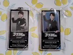GOALOUS5 ゴーラス展チケット風アクリルキーホルダー【ブルー/ホワイト】