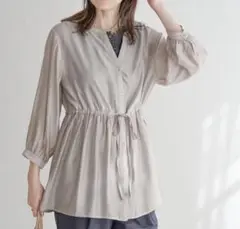 ikka(イッカ)シアースキッパーブラウス