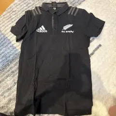 adidas ALL BLACKS ポロシャツ Sサイズ ブラック