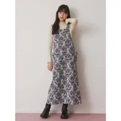 【メリージェニー】花柄ジャンパースカート