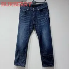BURBERRY バーバリー デニム 79 Lサイズ チェック ネイビー 切替