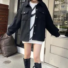 SPIRALGIRL オーバーサイズCPOジャケット ブラック FREE