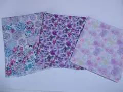 1リバティプリント カットクロス　３種　25×30cm