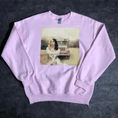 【ヴィンテージ】レトログラフィックプリントスウェット　ピンク　古着　ZAS3