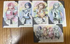 プロセカ　5周年　感謝祭　グリーティングカード　みのり　遥　愛莉　雫