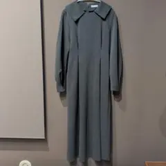 シャツワンピース 長袖 冬