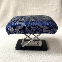 【新品未使用】正座椅子 青色 折りたたみ式