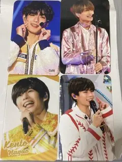 なにわ男子　トレカ　4枚セット　デタカ　高橋恭平　長尾謙杜