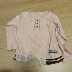 Biquette 長袖カットソー ピンク 110