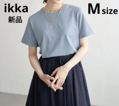 ikka 鹿の子裾レイヤードプルオーバー【接触冷感】　M 新品のサムネイル