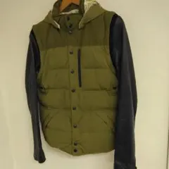 SHIPSダウン○ベスト・キルティングベスト オリーブグリーン/