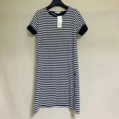 新品　good day ボーダーワンピース　Mサイズ　ブルー