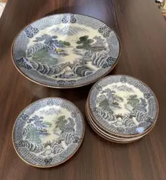 豪華】古伊万里様式 盛皿 5客セット 木箱付き 金襴手 有田焼 伝統美