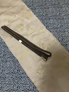 【未使用品】帯締め　帯揚げ　正絹　花柄　金彩　銀糸　より房　くすみピンク