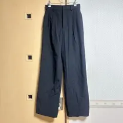 UNIQLO ユニクロ ワイドパンツ ブラック XS